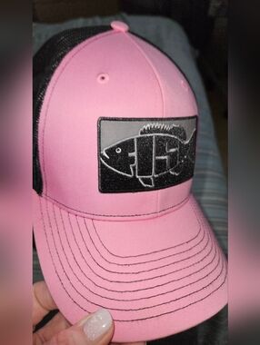 Pink Fish-Truck Baseball Cap - Unbranded